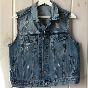 NWT Gap 1969 Jean Jacket Vest Size L New with tags